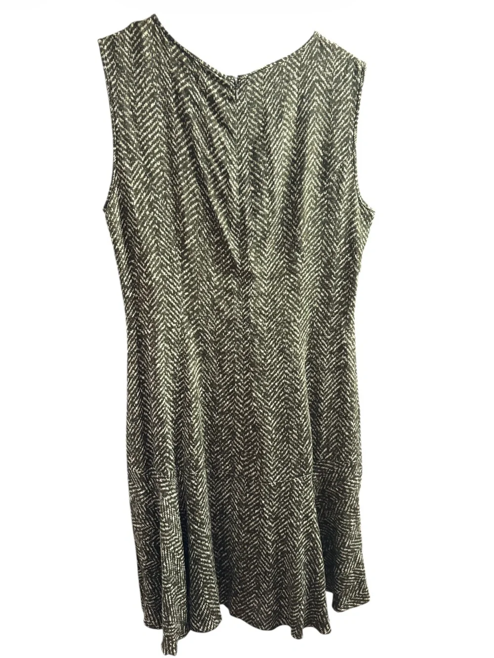 Michael Kors NWT Made In Italy Chocolate Printed Dress Size 12  high end luxury